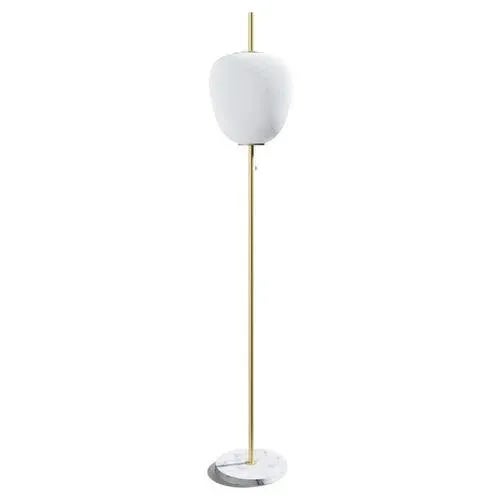 Golden Brass Tall J14 Floor Lamp from Disderot For Sale - Image 9 of 9