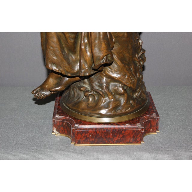 Paul-Eugène Mengin, the Mandolin Player, 1800s, Bronze For Sale - Image 10 of 15