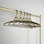 Art Nouveau Italian Decorated Brass Hangers, 1930s, Set of 5 For Sale - Image 4 of 12