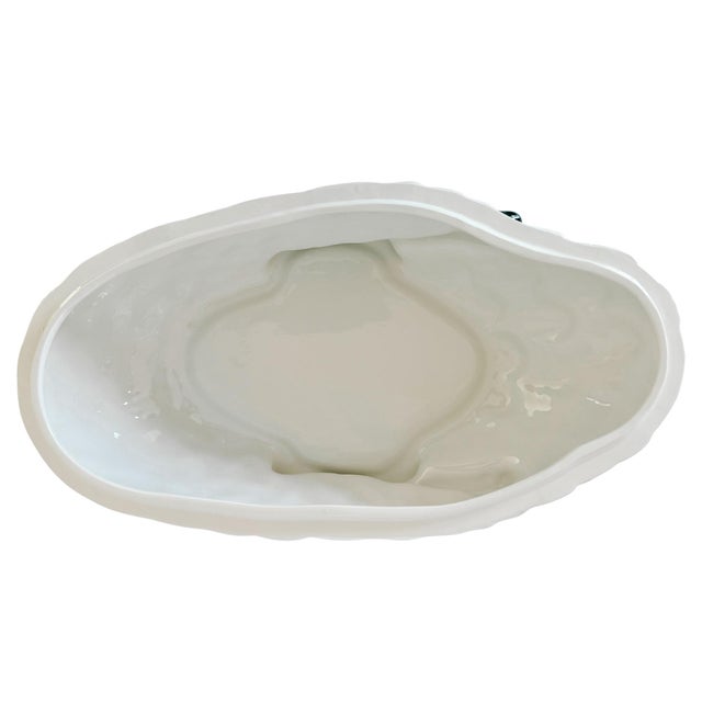 1980s Italian Hand-Painted Ceramic Swan Tureen & Centerpiece in Meissen Style by Chelsea House For Sale - Image 11 of 12
