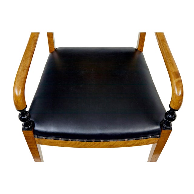 Goldenrod Vintage Art Deco Scandinavian Birch Armchairs, 1930, Set of 2 For Sale - Image 8 of 9