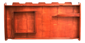 Italian Handmade Walnut Wall Cabinet, 1960s