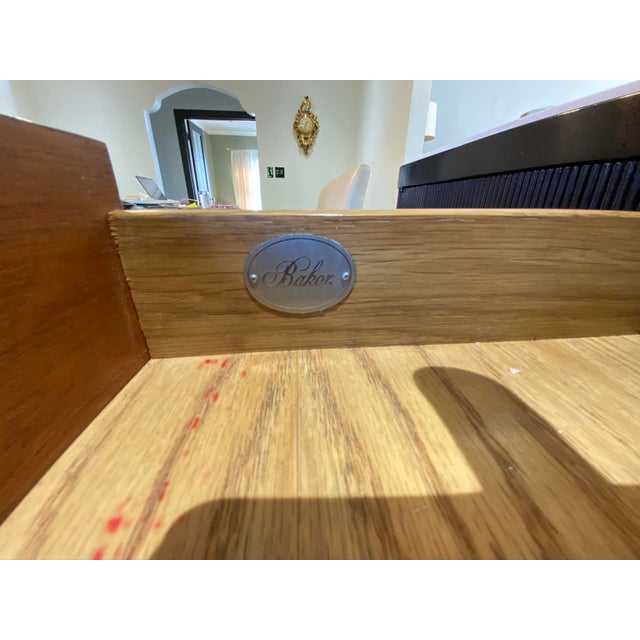 Mid-Century Modern Barbara Barry for Baker Stone Top Sideboard For Sale - Image 3 of 12