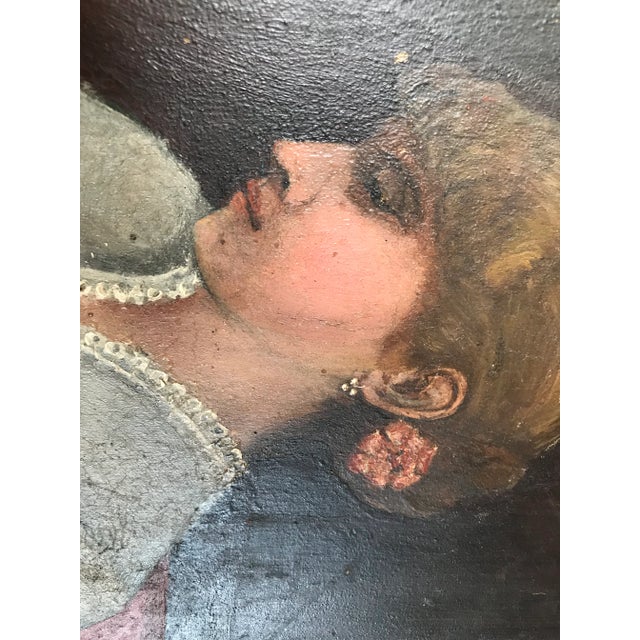 E. De Glanne, Portrait of a Lady, 1888, Oil on Board For Sale - Image 4 of 18