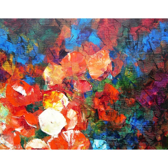 Hermann Dieste, Flowers, 1960s, Oil Painting on Canvas For Sale - Image 4 of 10