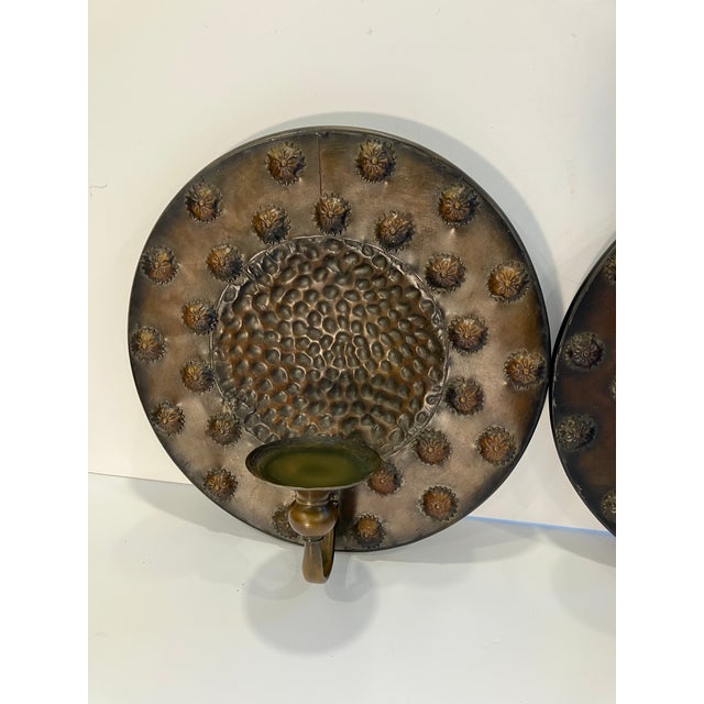 Arts & Crafts Pair of Arts & Crafts Style Sconces For Sale - Image 3 of 6