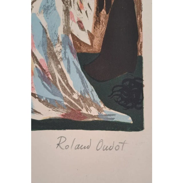 Roland Oudot, Sodom and Gomorrah, 1945, Original Lithograph Signed in Pencil For Sale - Image 5 of 7