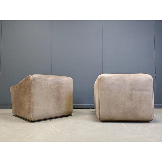 Set of taupe leather DS47 armchairs from De Sede. De Sede, renowned for using the best quality leather has created some...