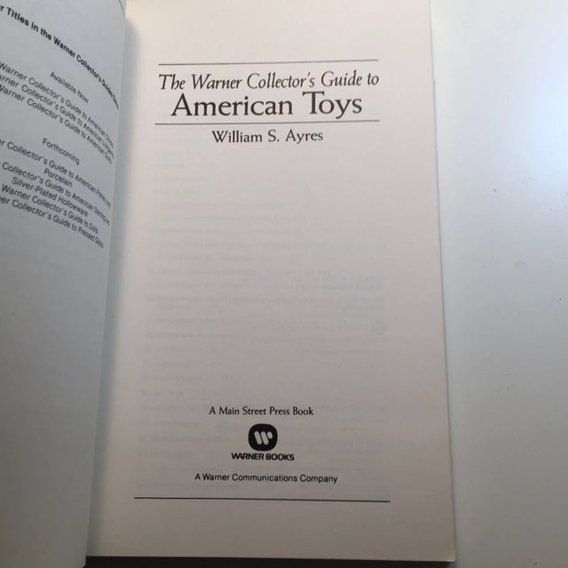 Traditional The Warner Collector's Guide to American Toys 1981 For Sale - Image 3 of 10