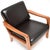 Vintage Danish Teak and Leather Armchairs with Ottoman by Juul Kristensen, 1960, Set of 3 For Sale - Image 9 of 11
