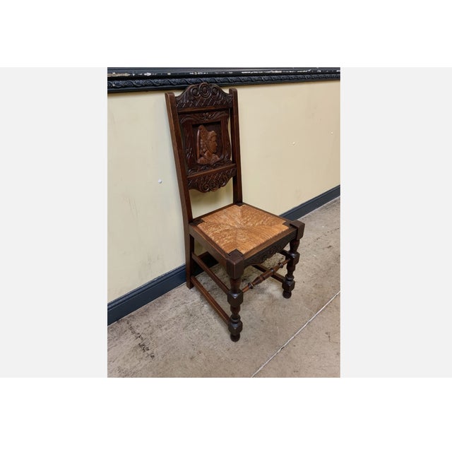 Vintage Chairs in Solid Oak, 1945, Set of 6 For Sale - Image 12 of 16