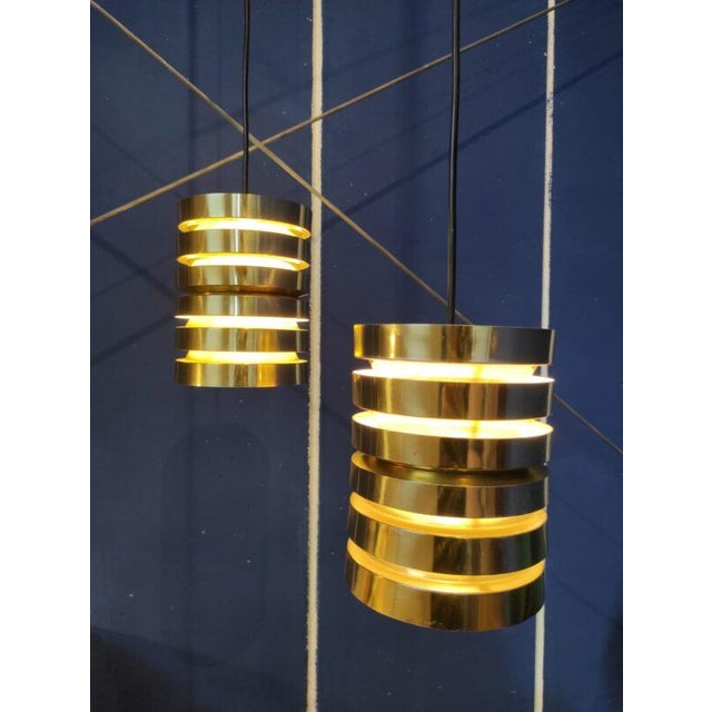Swedish Pendant Lamps by Carl Thore for Granhaga Metallindustri, 1950 For Sale - Image 3 of 4