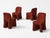 Cassina Red Dalila Armless Outdoor Chairs by Gaetano Pesce for Cassina, Set of 4 For Sale - Image 4 of 18