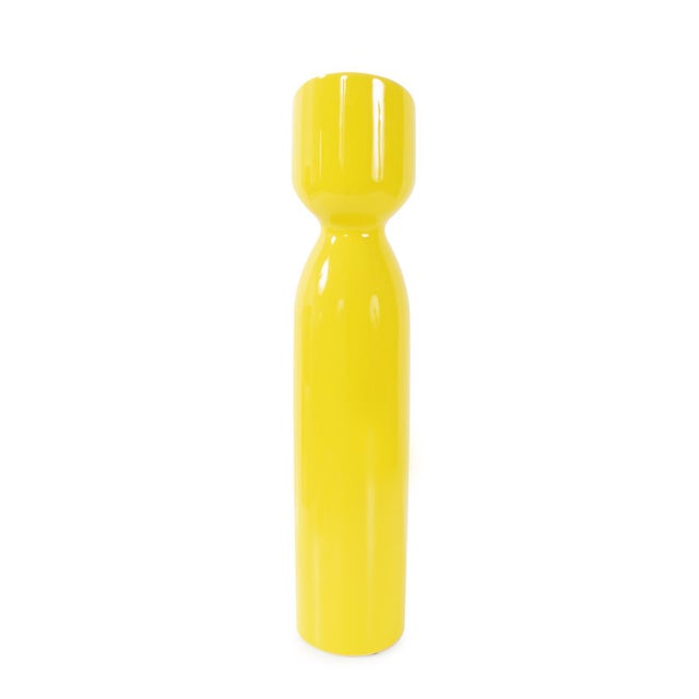 Ceramic Holland Daffodil Tall Vase For Sale - Image 7 of 11