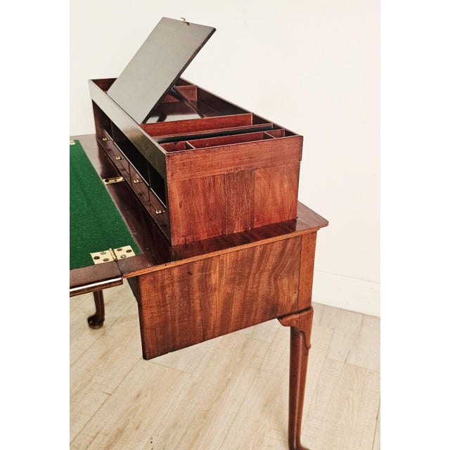 Rare Early English Mahogany Folding Table / Desk, Circa 1775 For Sale - Image 16 of 18
