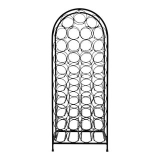 Mid Century Modern Mid-Century Modern Arthur Umanoff 39 Bottle Wine Rack with Round Top For Sale