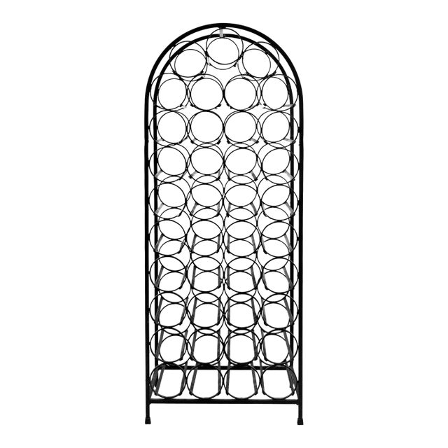 Mid Century Modern Mid-Century Modern Arthur Umanoff 39 Bottle Wine Rack with Round Top For Sale