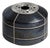 Navazi Decoration Vase in Scorched Coal Ceramic and Stainless Steel by Svitanok For Sale