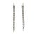 Early 21st Century 18k White Gold Serpent Design Diamond Drop Earrings, A Pair For Sale - Image 5 of 8
