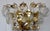 Mid-Century Modern Vintage Brass and Lead Crystal Wall Lamp from H. Richter, 1960s For Sale - Image 3 of 6