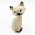 Small Mid Century Siamese Cat Figurine Anthropomorphic Hand Painted This little kitty has such a cheeky expression....