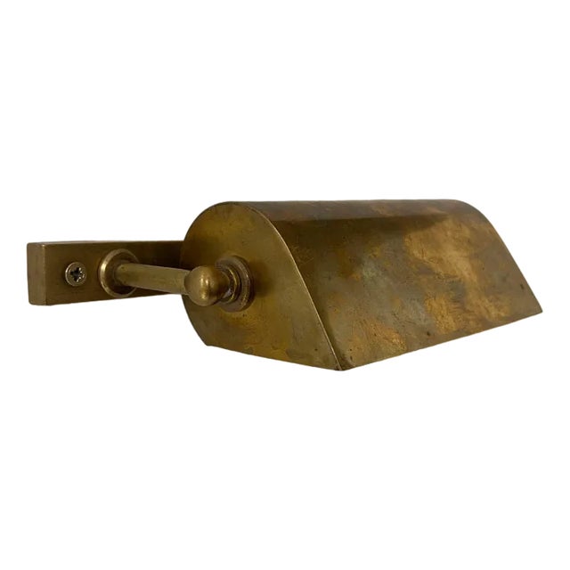 Vintage Adjustable Wall Lamp in Brass, 1940 For Sale