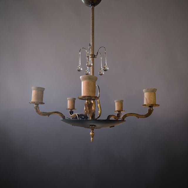 Vintage Chandelier by Paavo Tynell for Oy Taito Ab, 1930s For Sale - Image 18 of 18