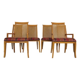 Vintage Drexel Heritage Cane Back Dining Chairs (Set of 6) For Sale