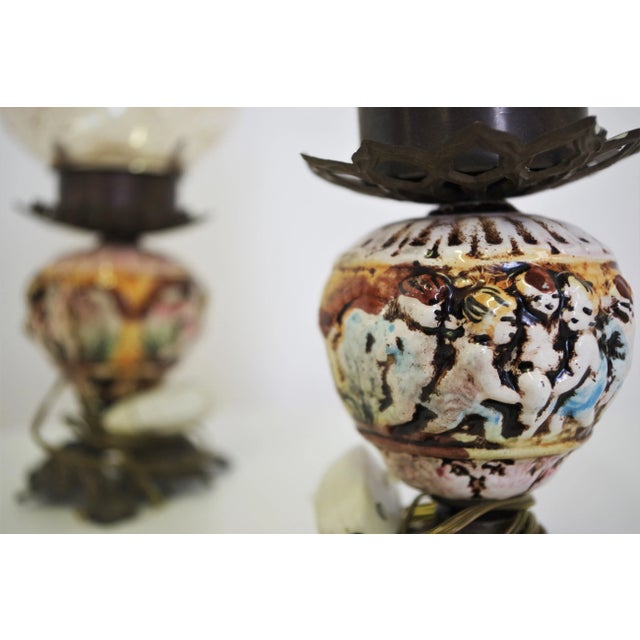 White Table Lamps from Capodimonte, 1950s, Set of 2 For Sale - Image 8 of 10