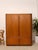 Mid-Century Modern Vintage Mid-Century Modern Tambour Media Cabinet With Curved Wood Doors For Sale - Image 3 of 6