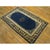 1920s Navy Blue Floral Medallion Antique Chinese Peking Small Rug 2' 7'' X4' 2'' For Sale - Image 4 of 8