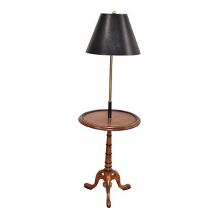 Frederick Cooper Floor Lamp With Original Black Shade For Sale