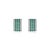 Metal Multi-Band Green Onyx & Zircon Statement Silver Earrings- A Pair For Sale - Image 7 of 11