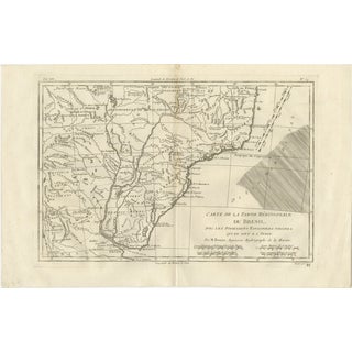 Southern Brazil and Río de la Plata Enlightenment Map by Rigobert Bonne, 1780s For Sale