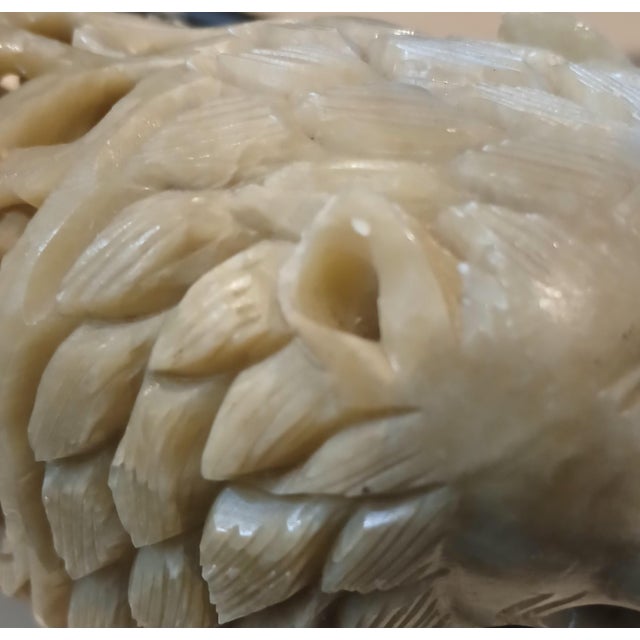 Antique Chinese Soapstone Carving Lion Inside a Lion Incredible! For Sale - Image 9 of 9