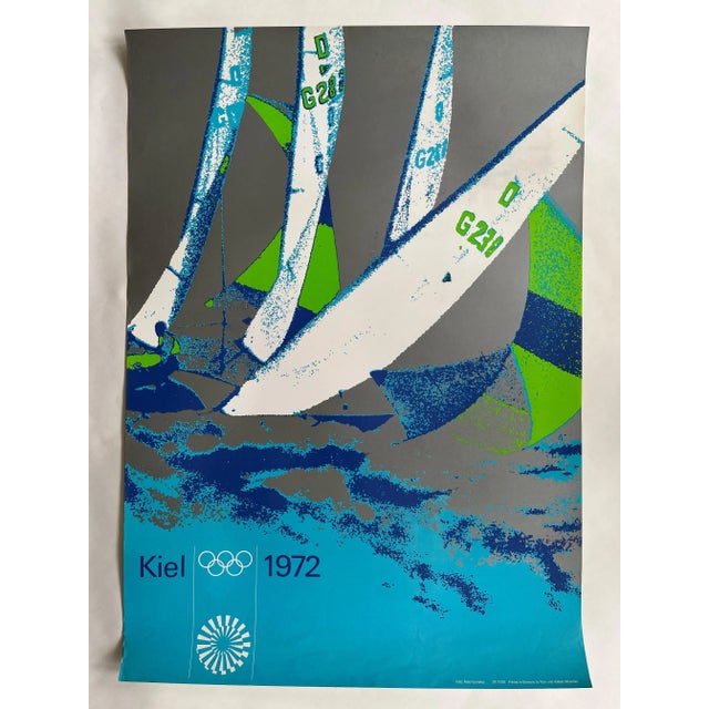 Munich Olympic Games Sejling Skabe Yachting Poster by Otl Aicher, 1972 For Sale - Image 6 of 7