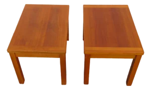 Interform Collection Danish Modern Teak Wood End Side Table 6274
