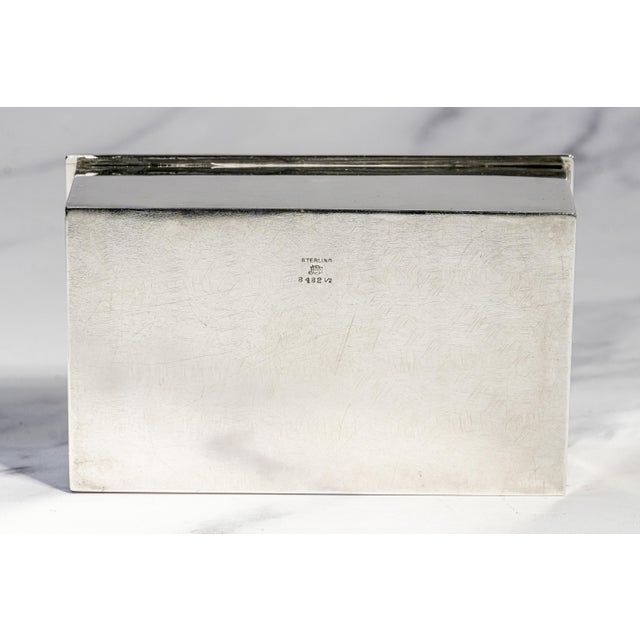 Stunning High Quality Antique Art Deco Gold and Sterling Silver Trinket Jewelry Cigarette Box Home Decor For Sale - Image 13 of 14