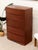 Mid 20th Century Five Drawer Bowed Front Art Deco Dresser Highboy For Sale - Image 9 of 11
