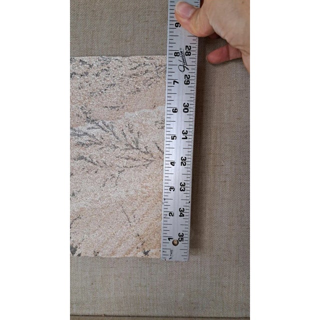 Large 1970s Manganese Oxide Dendrite Slab on Gypsum Matted Framed Rare For Sale - Image 12 of 12