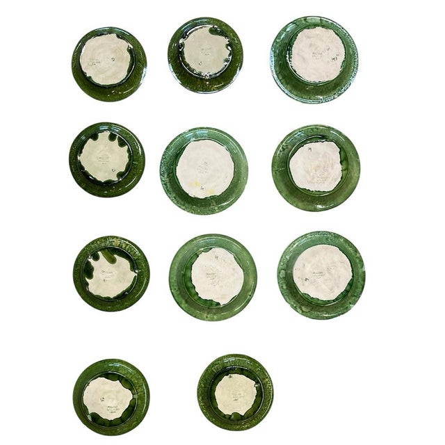 Ceramic Mid-Century Aegitna Vallauris Plates- Set of 11 For Sale - Image 7 of 11