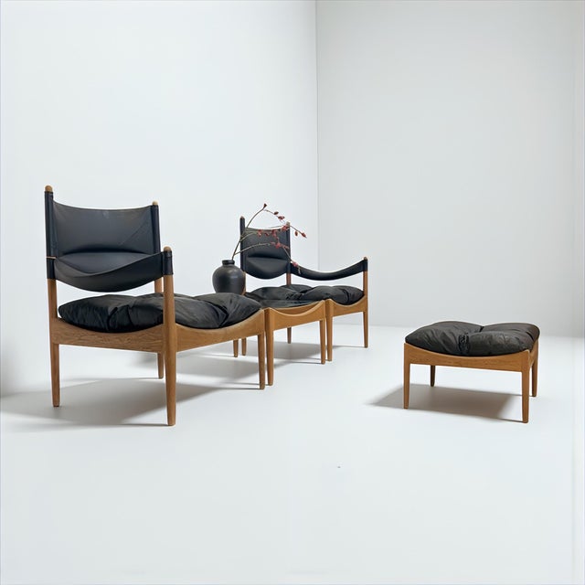 A rare, danish design classic - here in a set of 4 - model modus - design by kristian vedel for the furniture manufacturer...