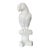 Palm Beach Regency Blanc De Chine White Parrot Statue Sculpture For Sale