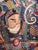 Chinese Large Silk Embroidered Opera Curtain Tapestry 19 Century For Sale - Image 10 of 18