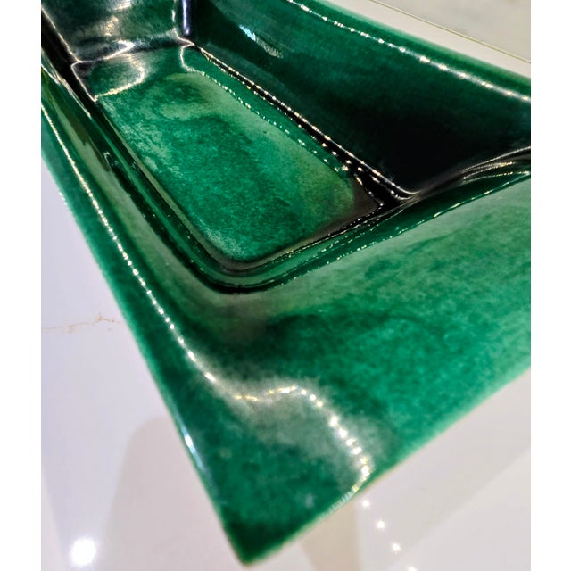 Mid 20th Century Walter Wilson Pasadena California Pottery Tray #510 — Signed MCM Mid-Century Studio Ceramic Dish For Sale - Image 5 of 10