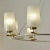 Mid-Century Austrian Opaline Glass & Brass 8-Light Chandelier For Sale - Image 9 of 11