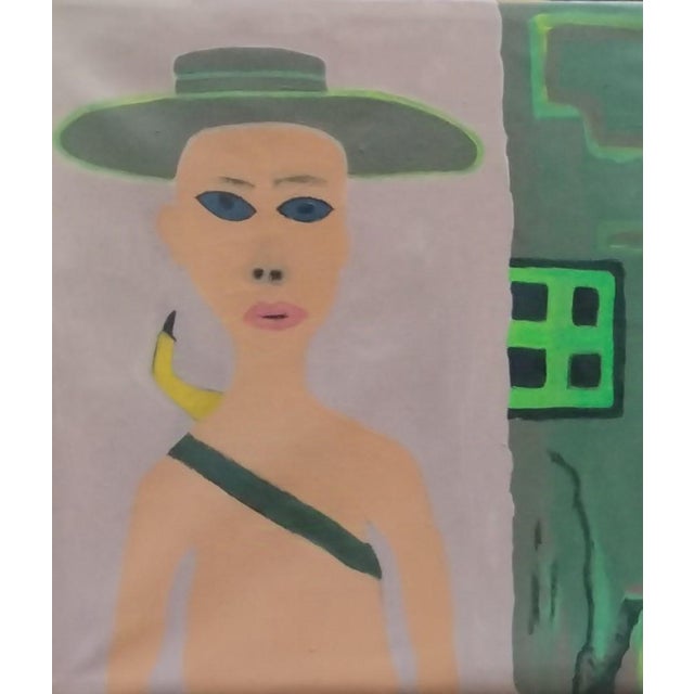 "Communication With the Unknown", Acrylic on Canvas Painting by David Akolo For Sale - Image 4 of 4