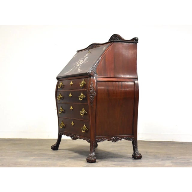 R. J. Horner & Co. 1910s r.j. Horner Mahogany Secretary Desk For Sale - Image 4 of 12