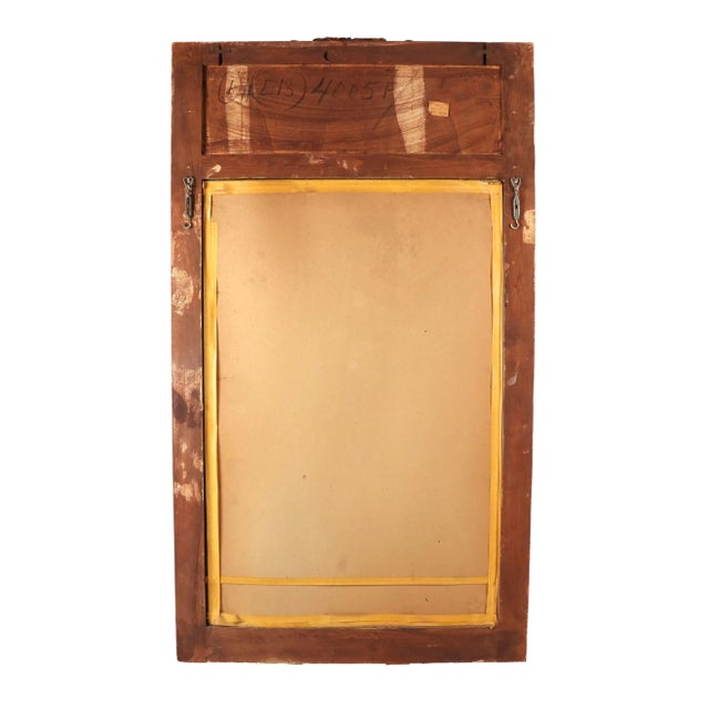 Vintage Neoclassical Style Giltwood Trumeau Mirror For Sale - Image 9 of 11