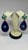 Natural Tsavorite, Lapis, Turquoise, & Diamond Earring in 14k Gold For Sale - Image 4 of 8